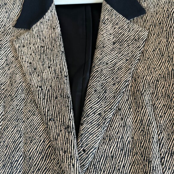 Vintage Veleno New York Women's Blazer Jacket Brown Black Made In USA, Size S - Picture 6 of 10